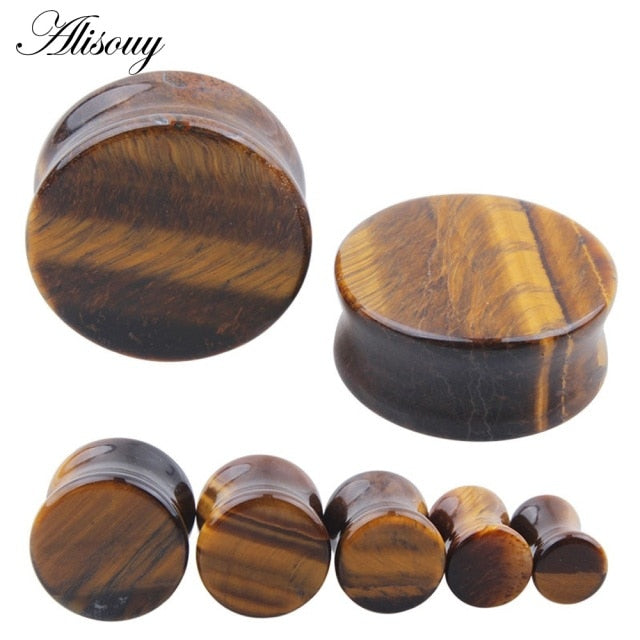 1PC Stone Ear Plugs Gauges Earrings Women Men Ear Plug Flesh Tunnel Piercing Expander Ear Stretcher Body Piercing Jewelry