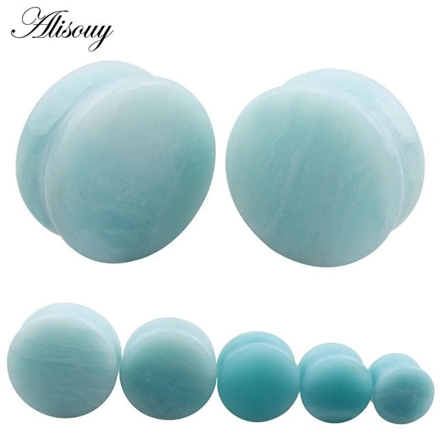 1PC Stone Ear Plugs Gauges Earrings Women Men Ear Plug Flesh Tunnel Piercing Expander Ear Stretcher Body Piercing Jewelry
