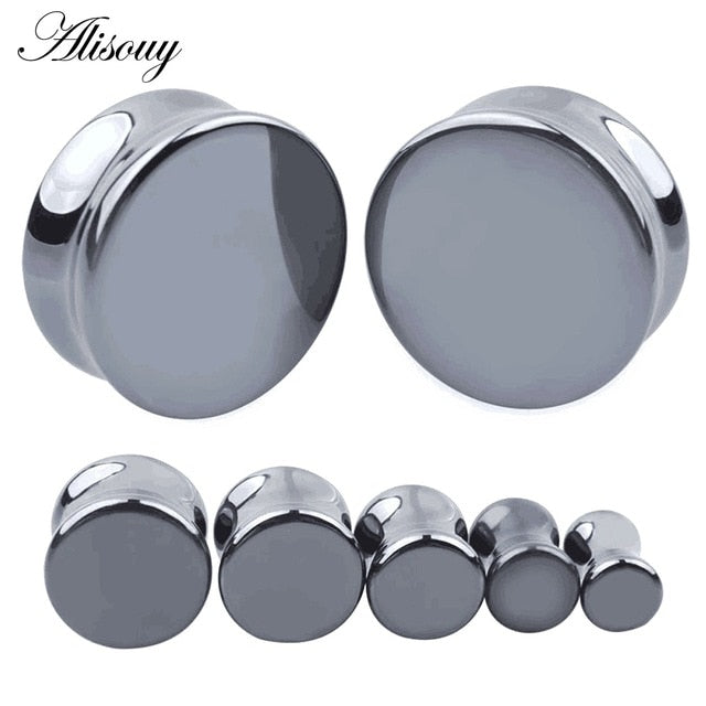 1PC Stone Ear Plugs Gauges Earrings Women Men Ear Plug Flesh Tunnel Piercing Expander Ear Stretcher Body Piercing Jewelry