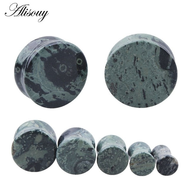 1PC Stone Ear Plugs Gauges Earrings Women Men Ear Plug Flesh Tunnel Piercing Expander Ear Stretcher Body Piercing Jewelry