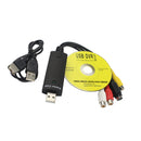 Easiercap USB 2.0 Easier Cap Video TV DVD VHS DVR Capture Adapter Easier Cap USB Video Capture support Win10 Drive Free