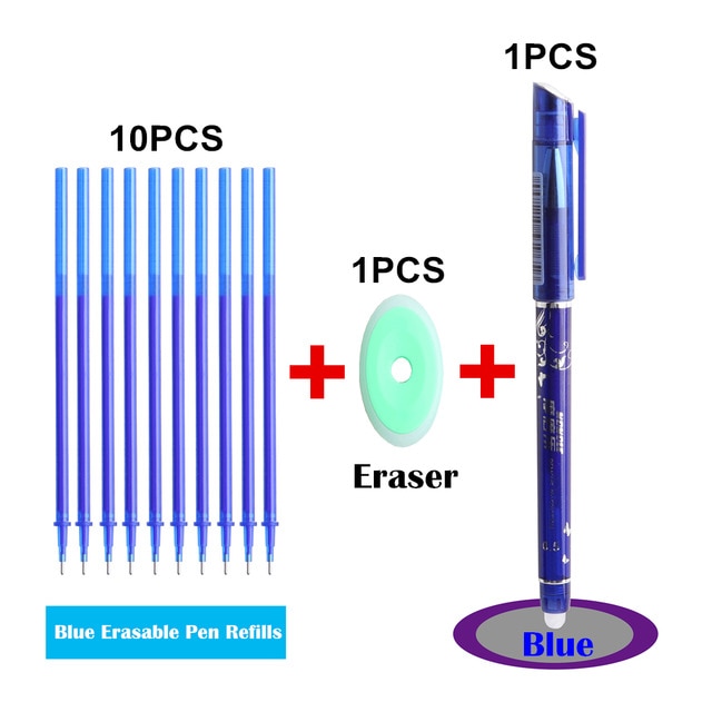 5/8/12/PCS Erasable Pen Refill Magic Gel Pen Set Ink Refills Stationery Blue Gel-Ink Erasable Pens For School Office supplies
