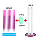 5/8/12/PCS Erasable Pen Refill Magic Gel Pen Set Ink Refills Stationery Blue Gel-Ink Erasable Pens For School Office supplies