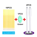 5/8/12/PCS Erasable Pen Refill Magic Gel Pen Set Ink Refills Stationery Blue Gel-Ink Erasable Pens For School Office supplies