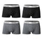 4Pcs Men Boxers Man Short Breathable Flexible Comfortable Shorts Boxers Lovely Solid  Panties