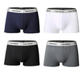 4Pcs Men Boxers Man Short Breathable Flexible Comfortable Shorts Boxers Lovely Solid  Panties