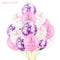 1 Set Unicorn Party Balloons Birthday Baloon Unicorn Decoration Latex Confetti Balloon Birthday Party Decoration Balloons Kids