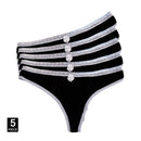 5 Pcs/set Sexy Thong for Women Girls Cotton G-Strings Ladies Panties Lip Print Kawaii Cute Dot Underwear Wholesale Free shipping