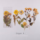 Mr.paper 8 Designs 6Pcs Weekend Flowers Deco Stickers Scrapbooking Styling Bullet Journal Toy Deco Album DIY Stationery Stickers