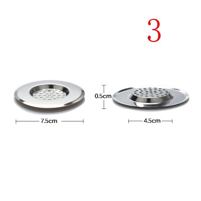 Kitchen Sink Strainer Stainless Steel Drain Hole Filter Trap Long Lasting Protection Against Clogging Bathroom Sink Accessories