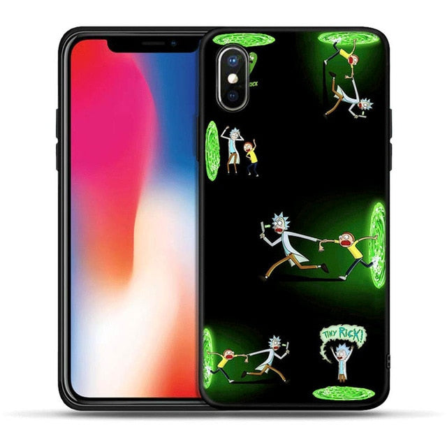 Rick and Morty Cartoon Anime Phone Case For iPhone 5S SE 6 6s 7 8 plus  X XR XS MAX
