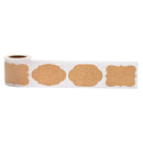 300Pcs Kraft Stickers Paper Labels Blank Christmas Gift for Jar Candle Glass Bottle Office Classification stationery sticker