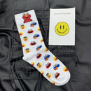 Sesame Street Cartoon Cosplay Socks Elmo Cookie Monster Novelty Funny Cute Kawaii Women Sock Winter Comfortable Cotton Socks