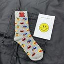 Sesame Street Cartoon Cosplay Socks Elmo Cookie Monster Novelty Funny Cute Kawaii Women Sock Winter Comfortable Cotton Socks