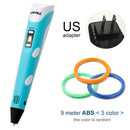 Myriwell 3D Pen LED Screen DIY 3D Printing Pen 100m ABS Filament Creative Toy Gift For Kids Design Drawing