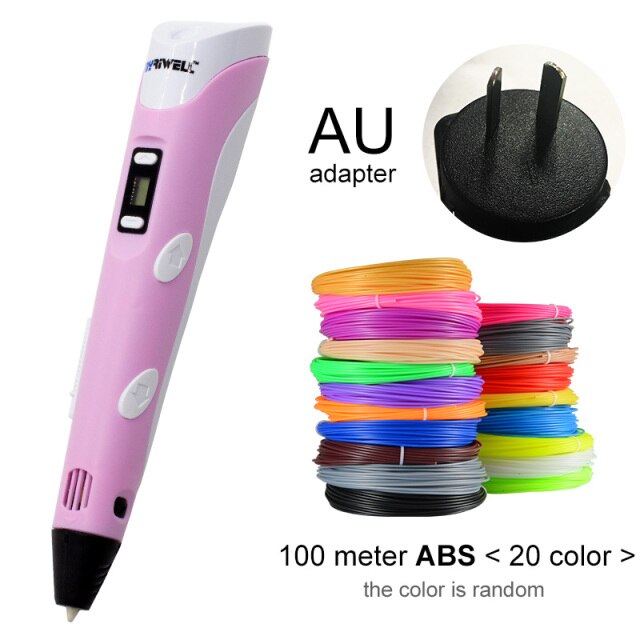 Myriwell 3D Pen LED Screen DIY 3D Printing Pen 100m ABS Filament Creative Toy Gift For Kids Design Drawing