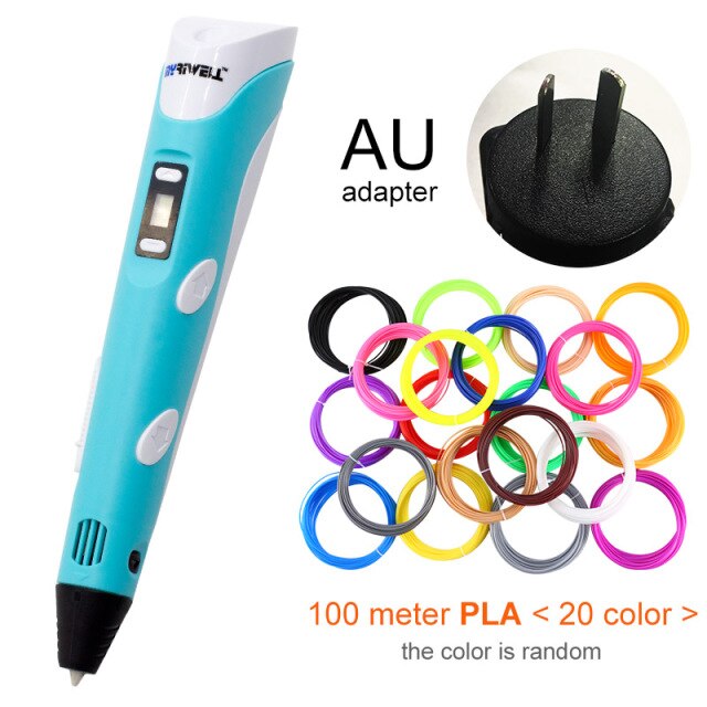 Myriwell 3D Pen LED Screen DIY 3D Printing Pen 100m ABS Filament Creative Toy Gift For Kids Design Drawing