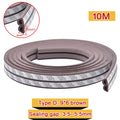 10M Type DIEP Self Adhesive Door Sealing Strips Self Adhesive Window Foam Wind Waterproof Dustproof Sound Insulation Tools