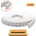 10M Type DIEP Self Adhesive Door Sealing Strips Self Adhesive Window Foam Wind Waterproof Dustproof Sound Insulation Tools