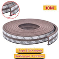 10M Type DIEP Self Adhesive Door Sealing Strips Self Adhesive Window Foam Wind Waterproof Dustproof Sound Insulation Tools