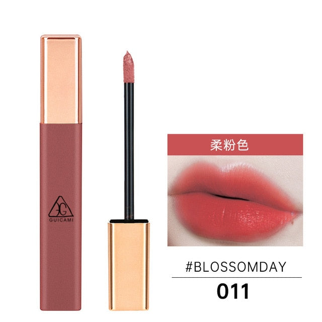 GUICAMI12 Colors Lipgloss Set Lip  Moisturizing Matte Lipstick Matt Lip Glaze Makeup Long Lasting Lipstick Tubes Maquiagem
