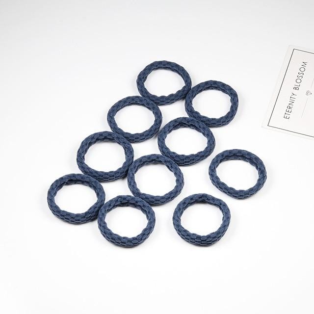 10PCS Women Girls Simple Basic Elastic Hair Bands Ties Scrunchie Ponytail Holder Rubber Bands Fashion Headband Hair Accessories