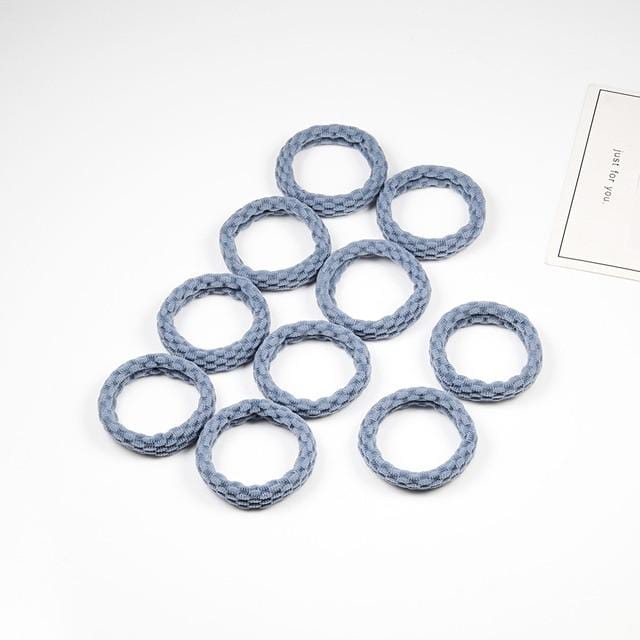 10PCS Women Girls Simple Basic Elastic Hair Bands Ties Scrunchie Ponytail Holder Rubber Bands Fashion Headband Hair Accessories