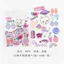40pcs/lot Cute Washi Paper Stationery Sticker Set Kawaii Stickers Decoration Label For Journal Planner Scrapbooking Album Diary