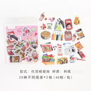 40pcs/lot Cute Washi Paper Stationery Sticker Set Kawaii Stickers Decoration Label For Journal Planner Scrapbooking Album Diary