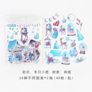 40pcs/lot Cute Washi Paper Stationery Sticker Set Kawaii Stickers Decoration Label For Journal Planner Scrapbooking Album Diary