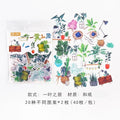 40pcs/lot Cute Washi Paper Stationery Sticker Set Kawaii Stickers Decoration Label For Journal Planner Scrapbooking Album Diary