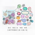 40pcs/lot Cute Washi Paper Stationery Sticker Set Kawaii Stickers Decoration Label For Journal Planner Scrapbooking Album Diary