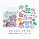 40pcs/lot Cute Washi Paper Stationery Sticker Set Kawaii Stickers Decoration Label For Journal Planner Scrapbooking Album Diary
