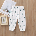 New 2-7y 2018 Summer Solid Color Linen Pleated Children Ankle-length Pants for Baby Boys Pants Harem Pants for Kids Child