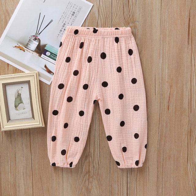 New 2-7y 2018 Summer Solid Color Linen Pleated Children Ankle-length Pants for Baby Boys Pants Harem Pants for Kids Child