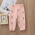 New 2-7y 2018 Summer Solid Color Linen Pleated Children Ankle-length Pants for Baby Boys Pants Harem Pants for Kids Child