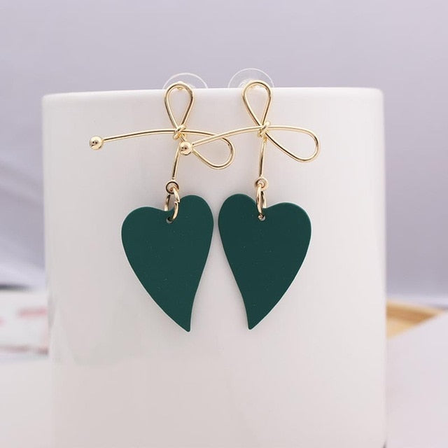 2019 Retro Vintage Statement Earrings White Geometric Long Dangle Earrings for Women Wedding Party Christmas Gift Wholesale