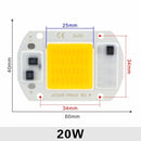 LED COB Chip 10W 20W 30W 50W 220V Smart IC No Need Driver 3W 5W 7W 9W LED Bulb Lamp for Flood Light Spotlight Diy Lighting