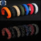 24.5cm Nine Core Reflective Paracord Escape Emergency Glowing Plaited Rope EDC Survival Saving Bracelet with Whistle Tools