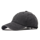 High quality Washed Cotton Adjustable Solid color Baseball Cap Unisex couple cap Fashion Leisure dad Hat Snapback cap