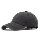 High quality Washed Cotton Adjustable Solid color Baseball Cap Unisex couple cap Fashion Leisure dad Hat Snapback cap