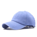 High quality Washed Cotton Adjustable Solid color Baseball Cap Unisex couple cap Fashion Leisure dad Hat Snapback cap