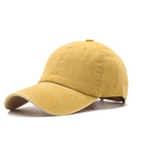 High quality Washed Cotton Adjustable Solid color Baseball Cap Unisex couple cap Fashion Leisure dad Hat Snapback cap