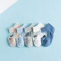 5 Pairs/lot 0 to 7 Years Spring Summer Thin Mesh Socks For Girls Boys Cute Animal Children's Thin Sock Baby Newborn Short Socks
