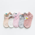 5 Pairs/lot 0 to 7 Years Spring Summer Thin Mesh Socks For Girls Boys Cute Animal Children's Thin Sock Baby Newborn Short Socks