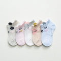 5 Pairs/lot 0 to 7 Years Spring Summer Thin Mesh Socks For Girls Boys Cute Animal Children's Thin Sock Baby Newborn Short Socks