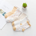 5 Pairs/lot 0 to 7 Years Spring Summer Thin Mesh Socks For Girls Boys Cute Animal Children's Thin Sock Baby Newborn Short Socks