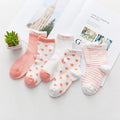 5 Pairs/lot 0 to 7 Years Spring Summer Thin Mesh Socks For Girls Boys Cute Animal Children's Thin Sock Baby Newborn Short Socks