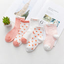 5 Pairs/lot 0 to 7 Years Spring Summer Thin Mesh Socks For Girls Boys Cute Animal Children's Thin Sock Baby Newborn Short Socks
