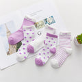 5 Pairs/lot 0 to 7 Years Spring Summer Thin Mesh Socks For Girls Boys Cute Animal Children's Thin Sock Baby Newborn Short Socks